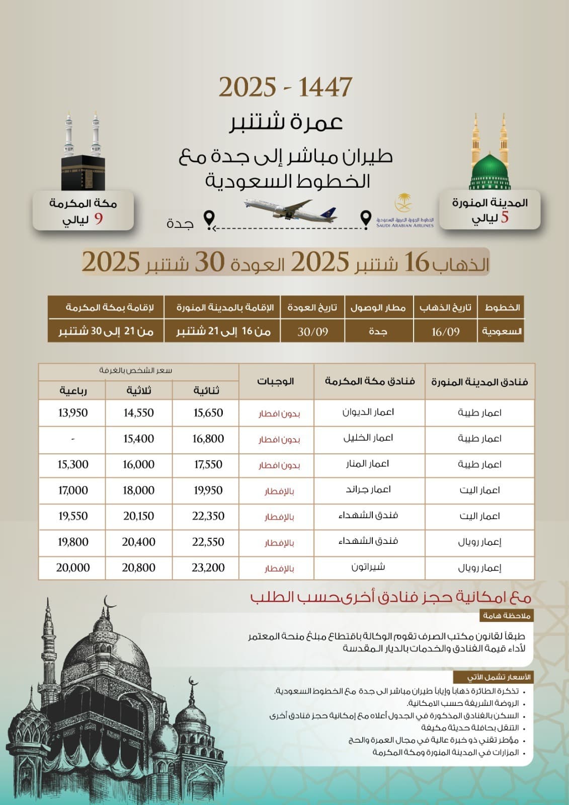 عمرة نلتزير 2025 - 1447